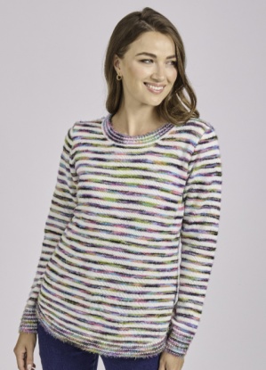 Mudflower Fluffy Stripe Jumper